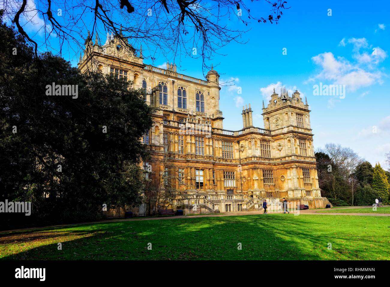 Wollaton Hall Nottingham England Großbritannien Stockfoto