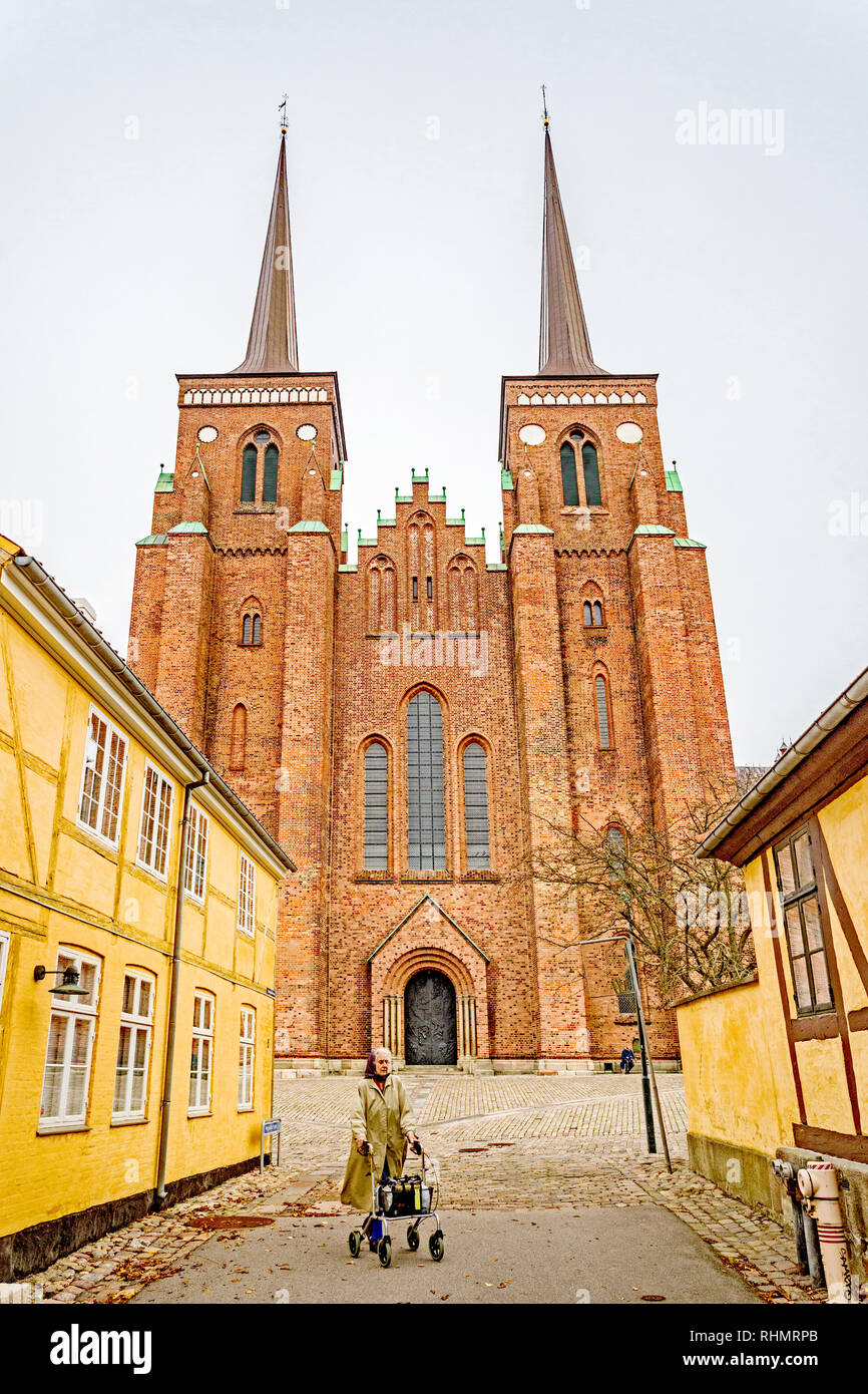Roskilde Domkirke (Dänemark, Seeland); Domkirche zu Roskilde, Dänemark Stockfoto