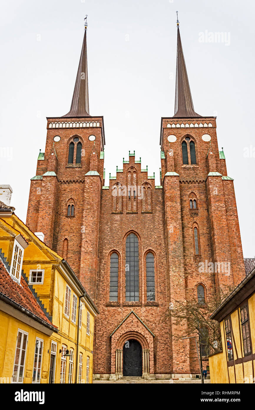 Roskilde Domkirke (Dänemark, Seeland); Domkirche zu Roskilde, Dänemark Stockfoto