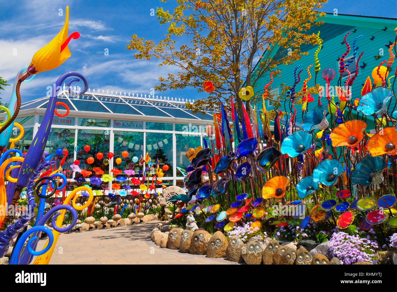 Bayside Galerie, Suttons Bucht, Leelanau Peninsula, Michigan, USA Stockfoto