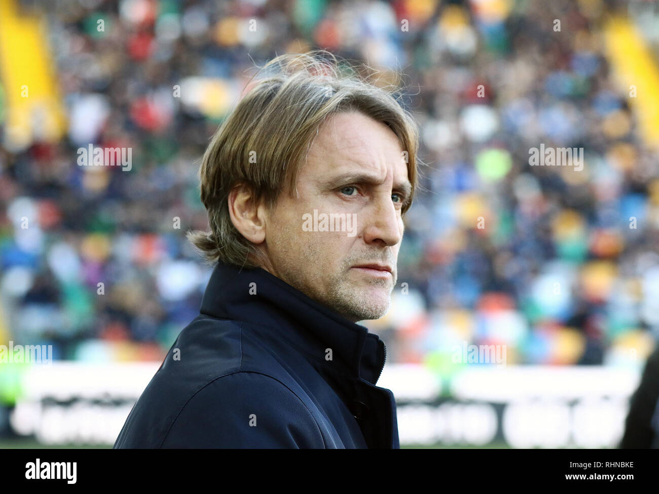 Udine, Italien. 03 Feb, 2019. Foto LaPresse/Andrea Bressanutti 03.02.2019 Udine (Italia) Sport Calcio Udinese vs Fiorentina - Campionato di calcio Serie A 22^ Giornata - Stadio" Dacia Arena" Nella Foto: nicola Foto LaPresse/Andrea Bressanutti 03 Februar, 2019 Udine (Italien) Sport Fussball Udinese vs Fiorentina - Italienische Fußball-Liga einen 22^Tag - "Dacia Arena" Stadion der Pic: nicola Credit: LaPresse/Alamy leben Nachrichten Stockfoto