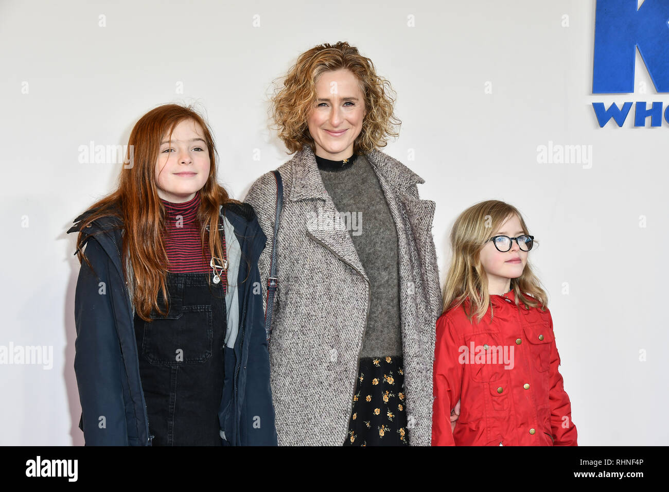 London, Großbritannien. 03 Feb, 2019. Nicola Stephenson kommt an das Zicklein, das König am 3. Februar 2019 im Odeon Luxe Leicester Square, London, UK. Bild Capital/Alamy leben Nachrichten Stockfoto