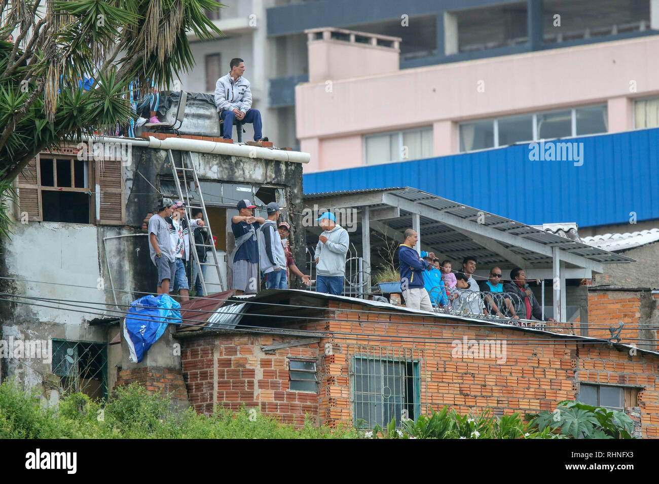 Caxias Do Sul Brasilien 03 Feb 2019 Unterstutzer Wahrend Caxias X Der Aufstellung Fur Die Funfte Runde Des 2019 Gaucho Meisterschaft Abreise Im Centennial Stadion Heute Nachmittag 03 In Caxias Do Sul