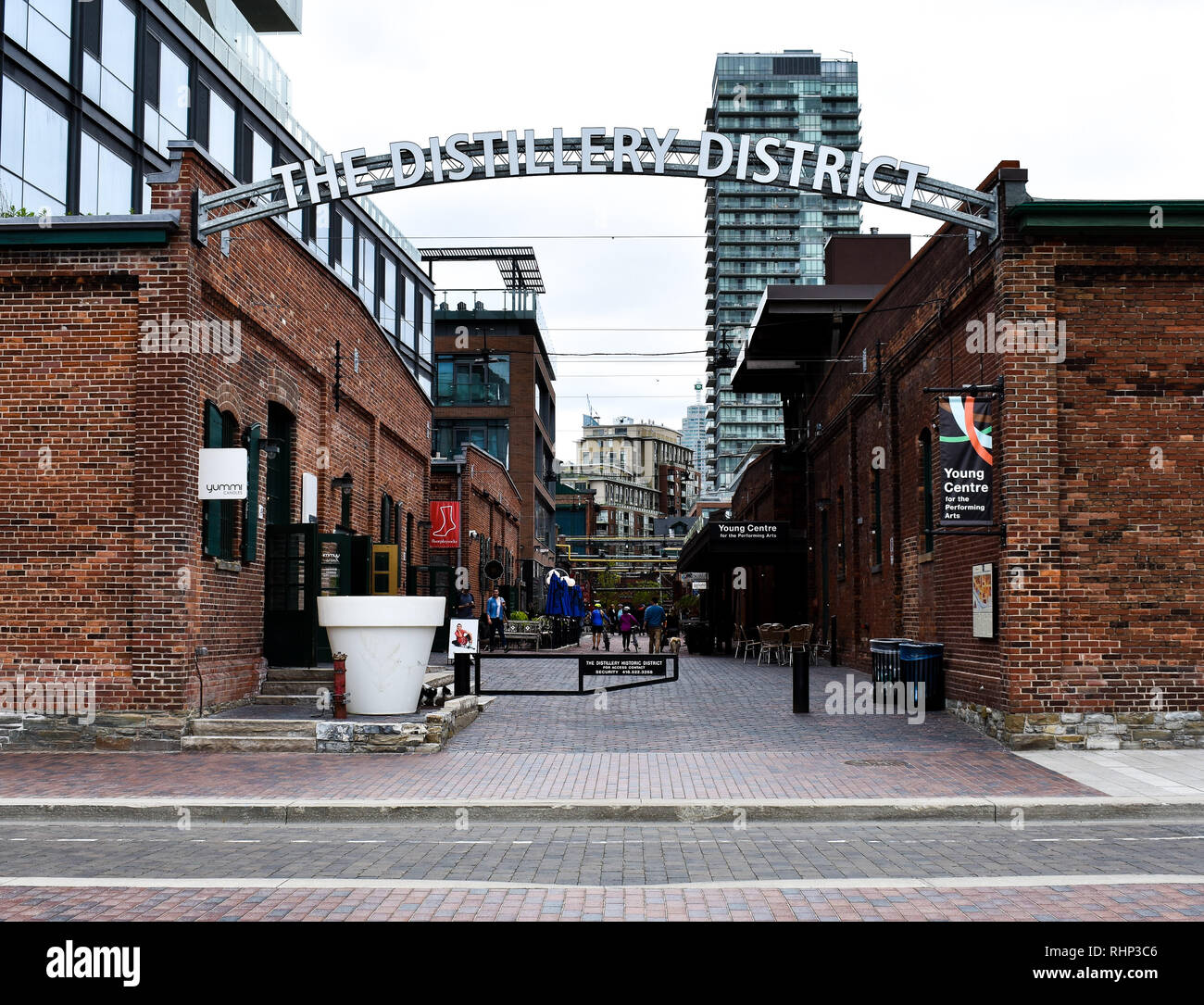 Die Distillery District, Toronto, Ontario Stockfoto