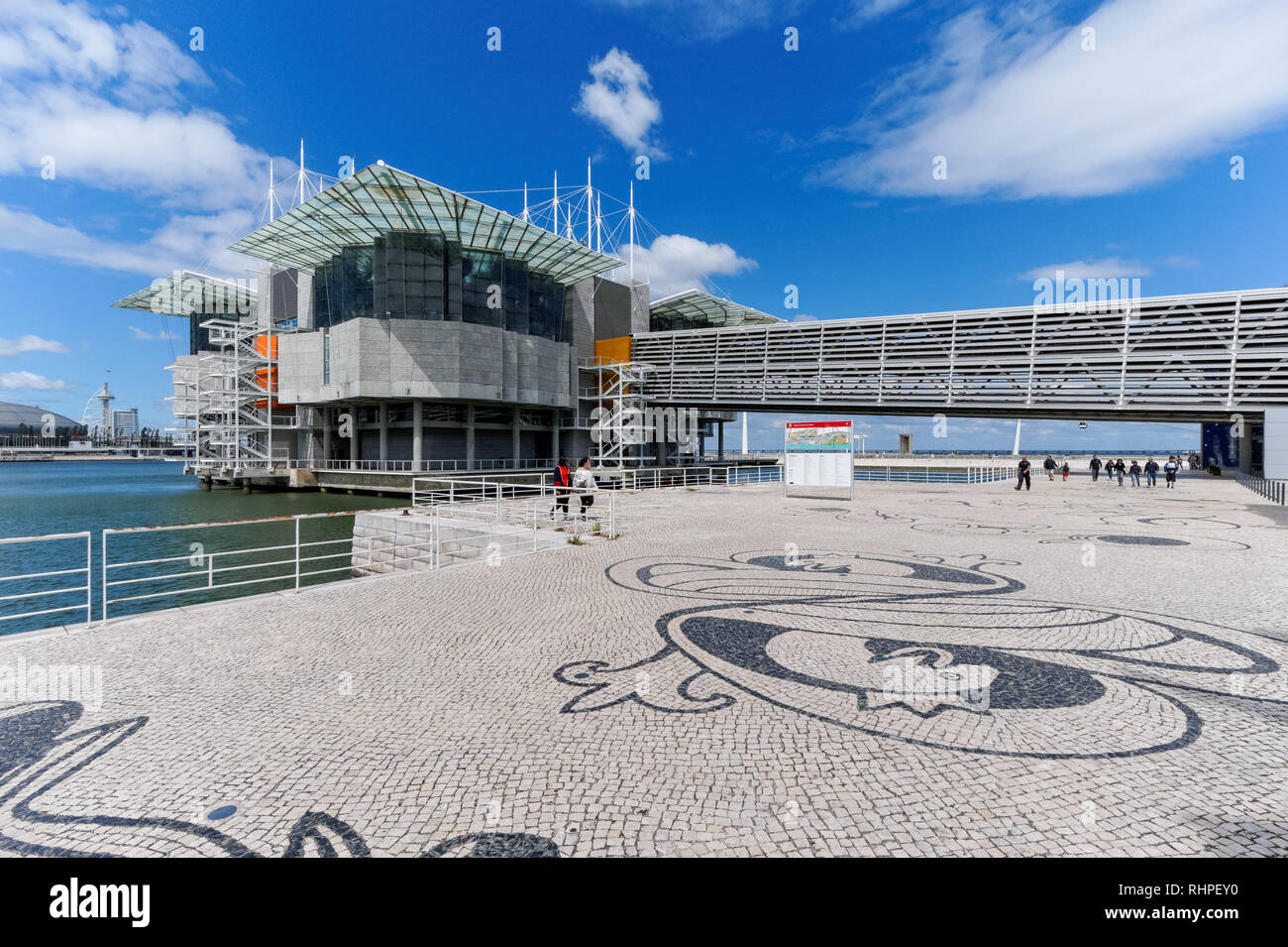 Das Ozeanarium im Parque das Nações (Park der Nationen), Lissabon, Portugal Stockfoto