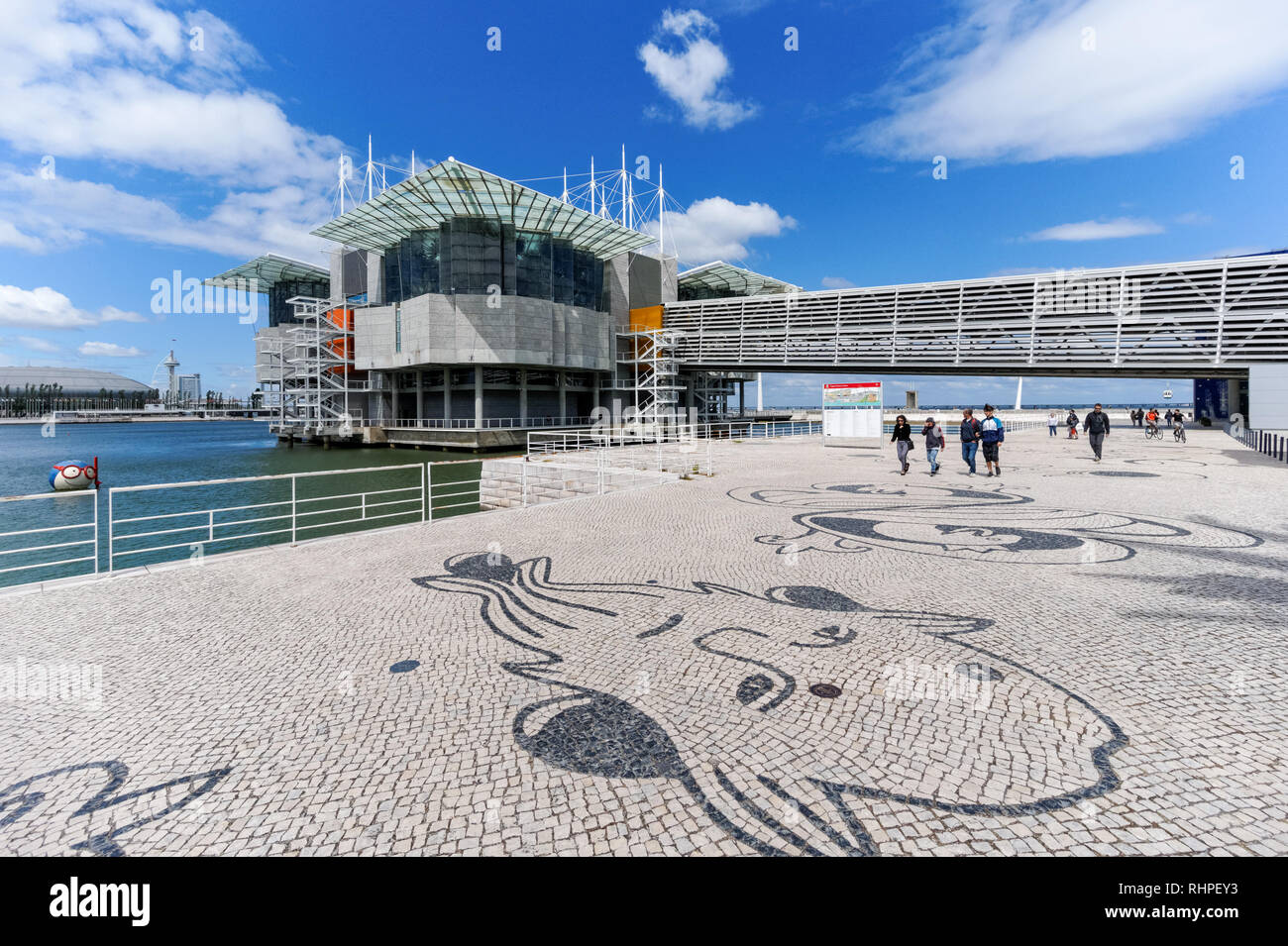 Das Ozeanarium im Parque das Nações (Park der Nationen), Lissabon, Portugal Stockfoto