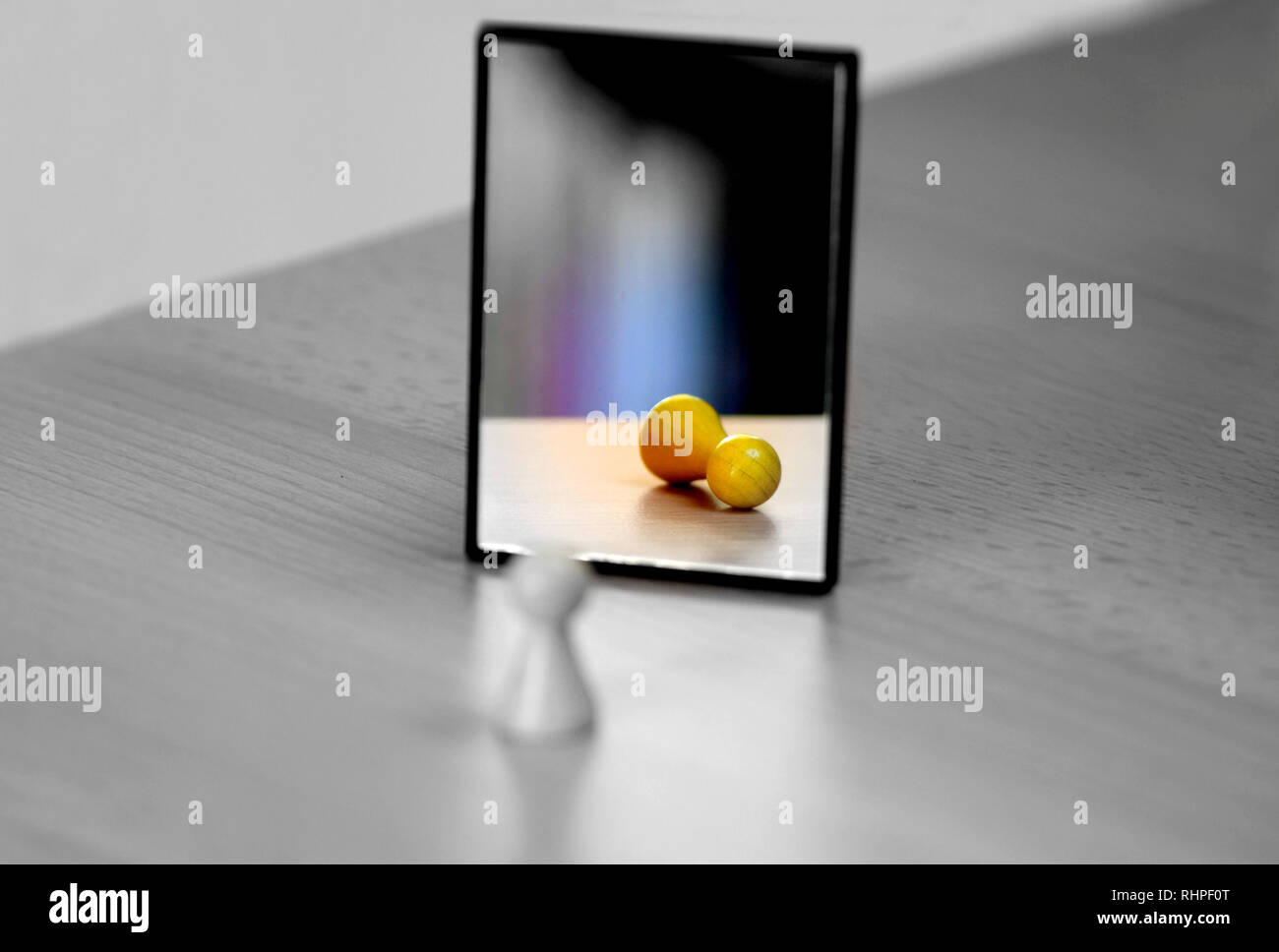Negativ und depressiv Selbstbild Stockfoto