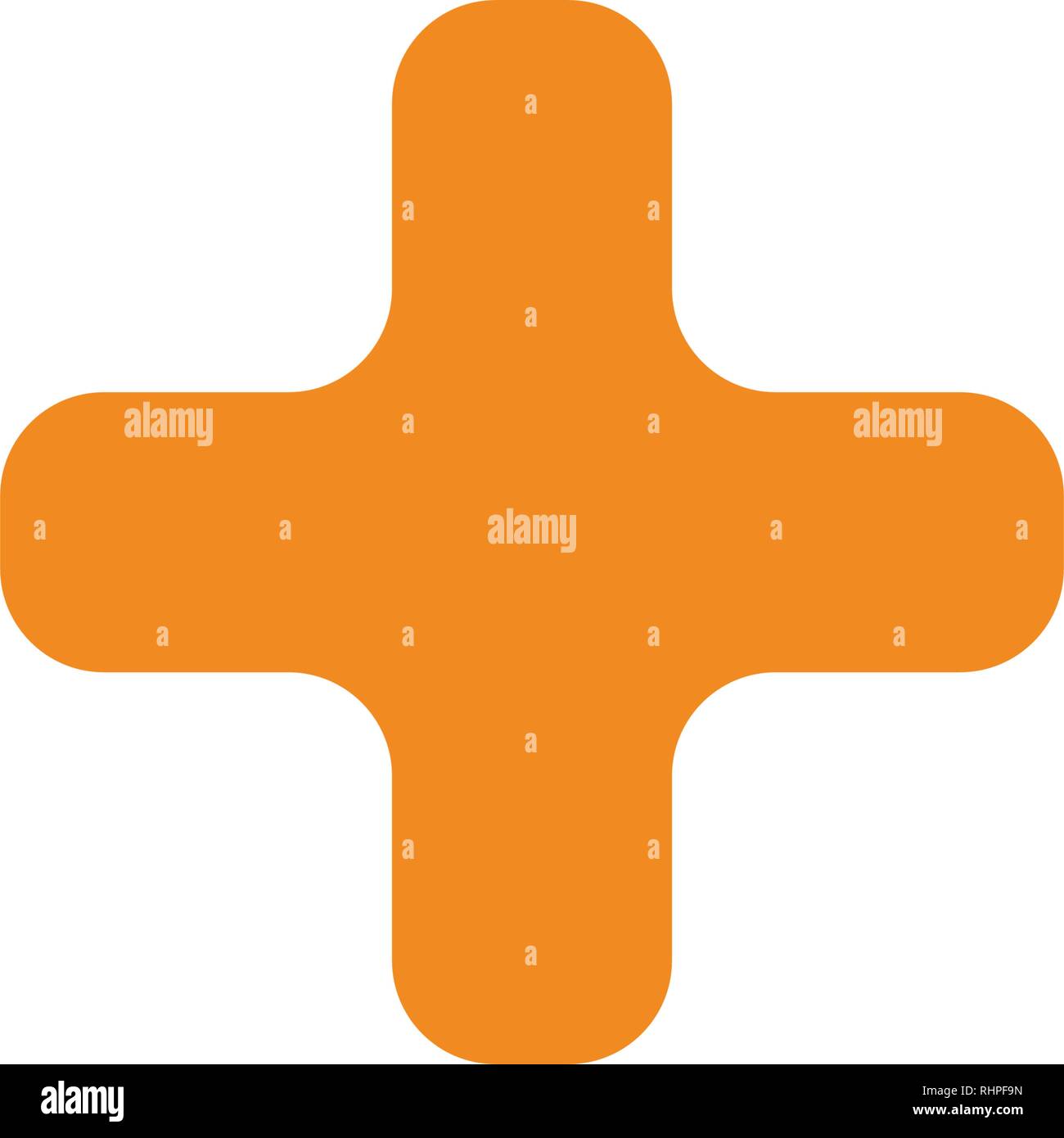 Pluszeichen. Positives Symbol. Vergrößern. Vector Illustration auf ...