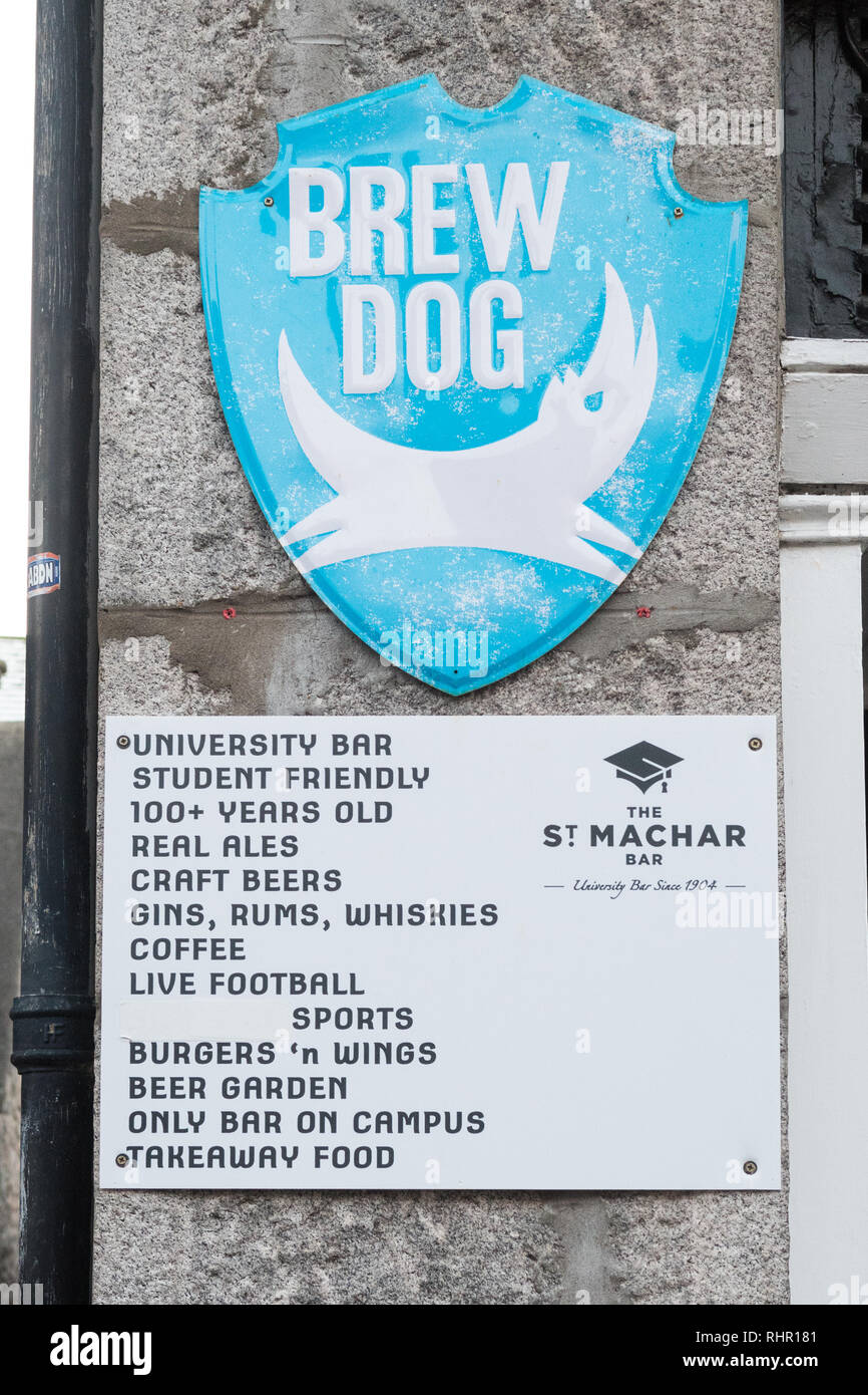 St. Machar Bar, Student Bar, Universität Aberdeen, Aberdeen, Aberdeen, Schottland, Großbritannien Stockfoto