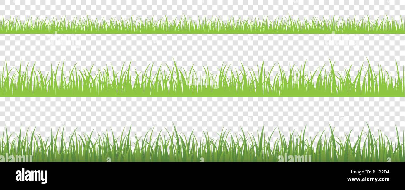 Grüne gras wiese Grenze vector Pattern isoladet Vektor-illustration EPS 10. Stock Vektor