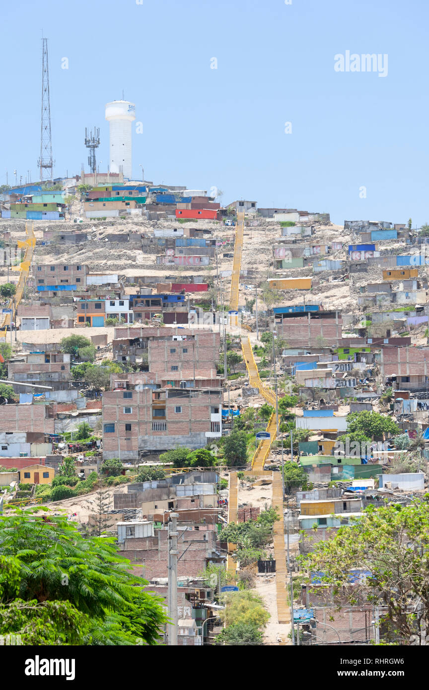 Lima, Peru. Bezirk von Villa El Salvador Stockfotografie Alamy