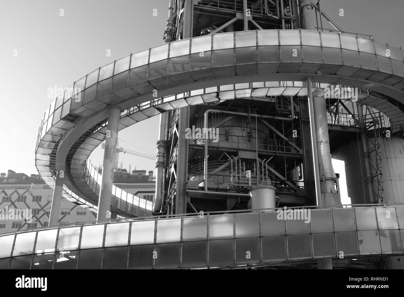 Torre Galp Galp Turm Parque das Nacoes Ölraffinerie Lissabon Portugal Stockfoto