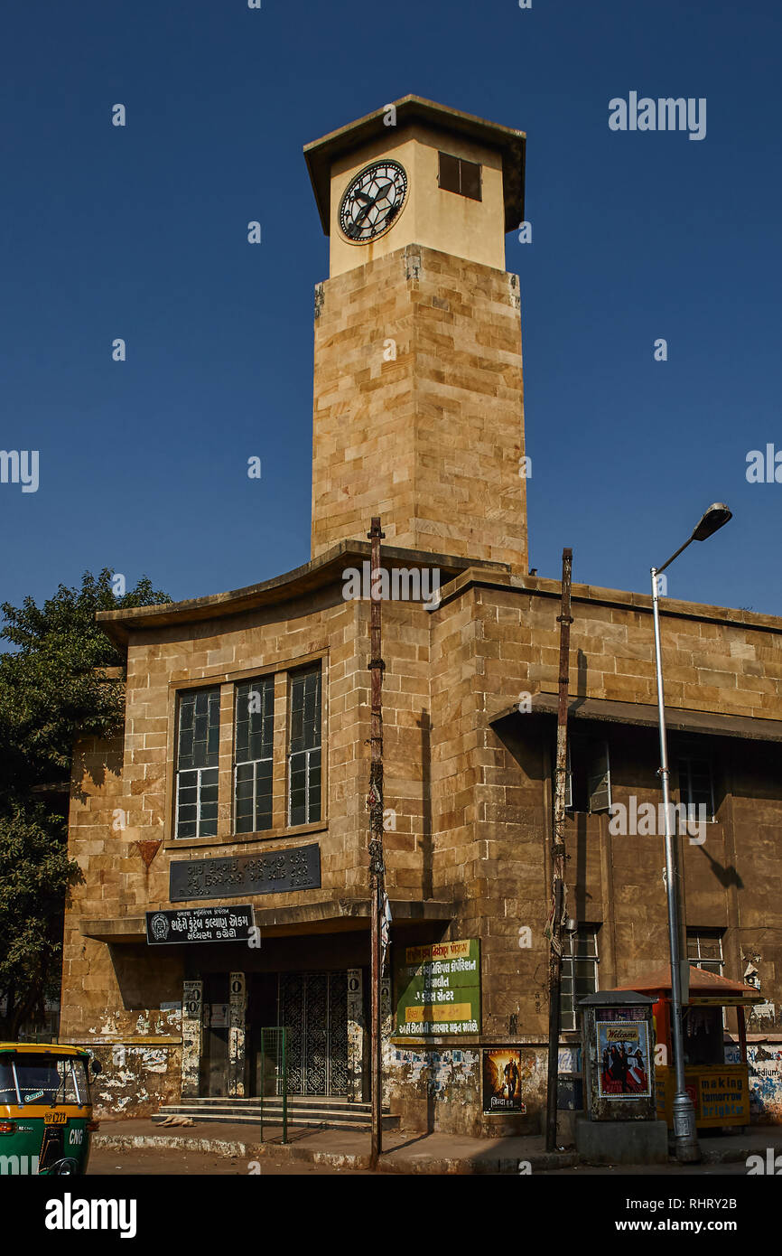 16 Dez 2007 - Dinbai nasarvanji vakil Erbe Clock Tower, Ahmedabad, Gujarat, Indien Stockfoto