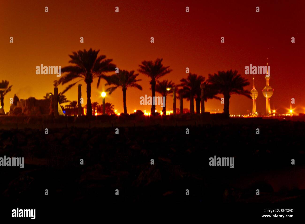 Kuwait City Light Tower Stockfoto