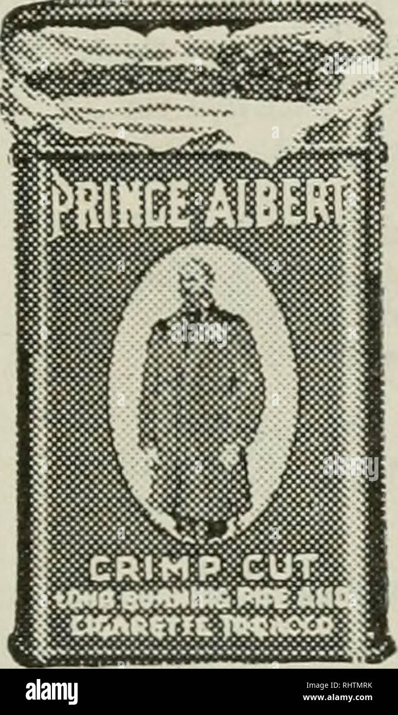 . Bessere Früchte. Obst - Kultur. CopyrlBht" 919 von R. J. ReynoldJ Tobacco Co. Toppy Red Bag", ordentlich rote Dosen, stattliches Pfund und das halbe Pfund Zinn Humidore - und - das clevere, praktische pound Kristallglas Humidor mit Schwamm Schließeinrichtung top, dass der Tabak in diesem perfekten Zustand hält. Sie können nicht helfen, Jim - mein Rohr oder Zigarette Makin, jedes Mal wenn Sie Feuer mit Prinz Albert glücklich - er will sie so fair und den Platz. Sie kann einfach nicht genug Stunden am Tage und Nächte zum Rauchen zu bringen. Das ist die Situation 1 Es ist nie zu spät, den Zaun in der Prince Albert Vergnügen, hop- Stockfoto