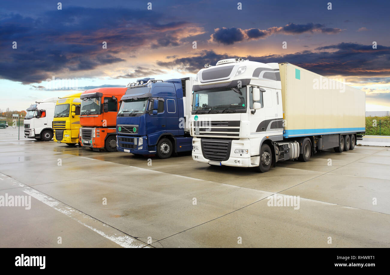 Cargo LKW-Transport Stockfoto