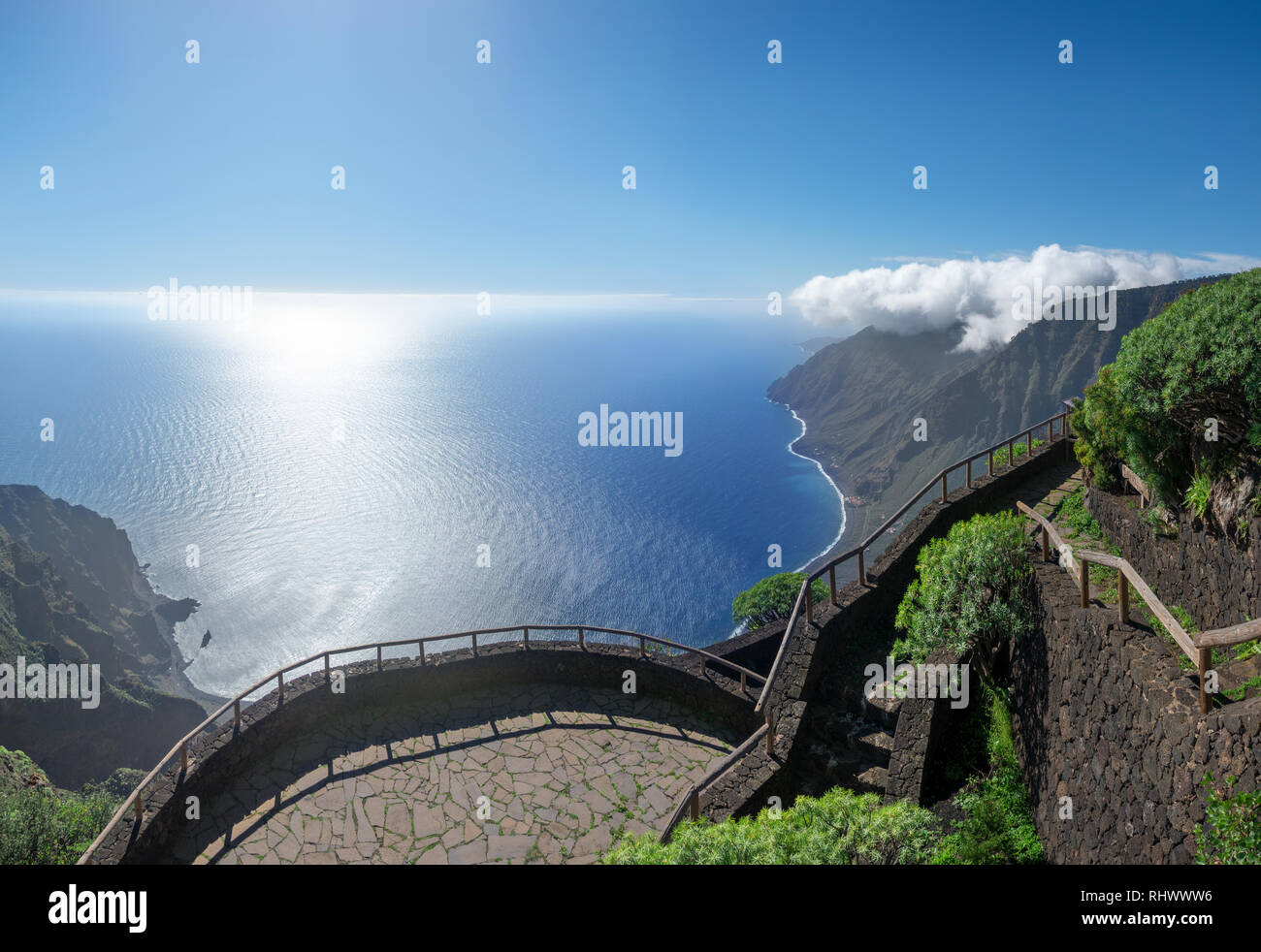 Aussichtspunkt Mirador de Isora - El Hierro, Kanarische Inseln Stockfoto