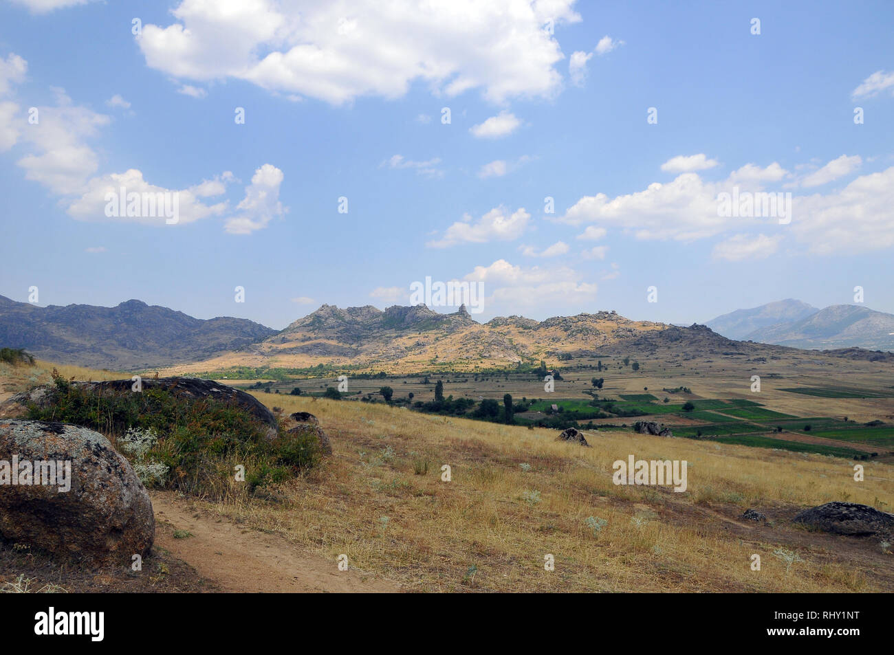 Mazedonien, Europa. Den Berg Zlatovrv Zlato (1422 m), in der Nähe von Prilep in der pelagonia Region Mazedonien. Stockfoto