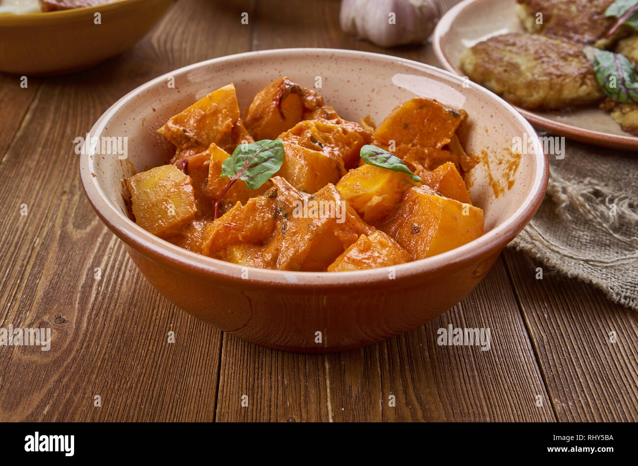 Sitaphal ki Subzi, indische Küche delicios und healhy Rezept ... Sitaphal ki Subzi, indische Küche delicios und healhy Rezept ...