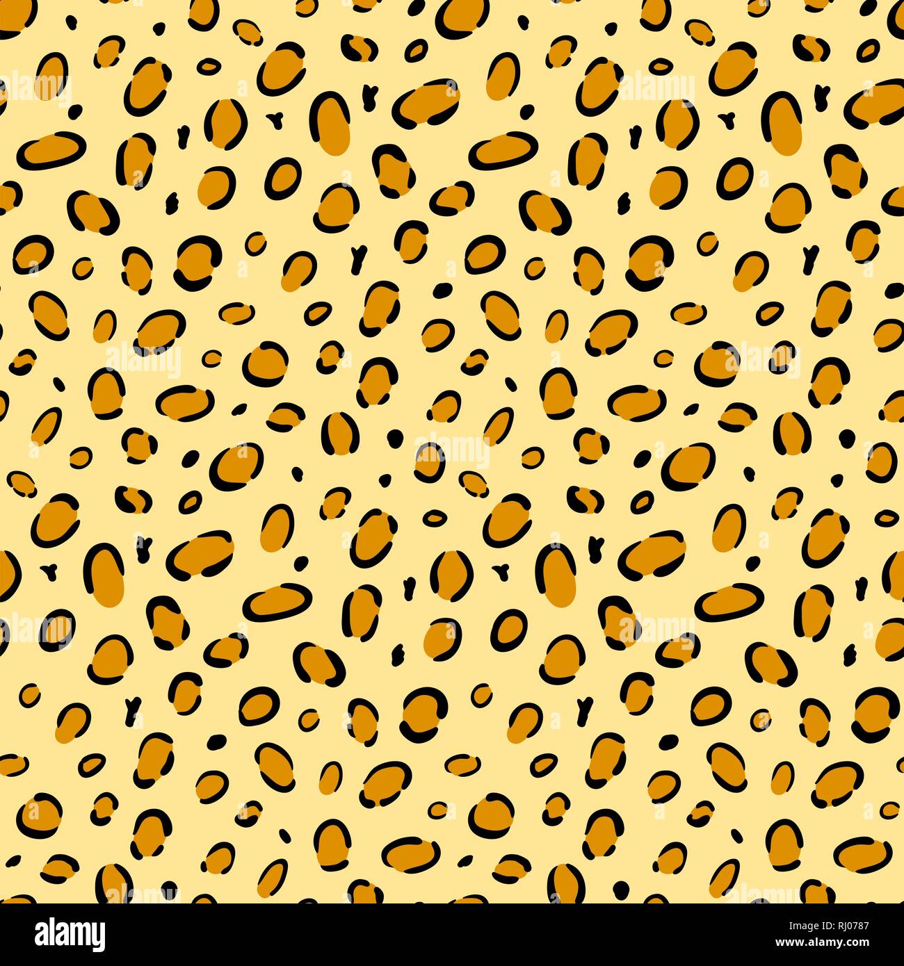 Nahtlose Leopardenmuster Textur. Jaguar Fell wiederholen Stock Vektor