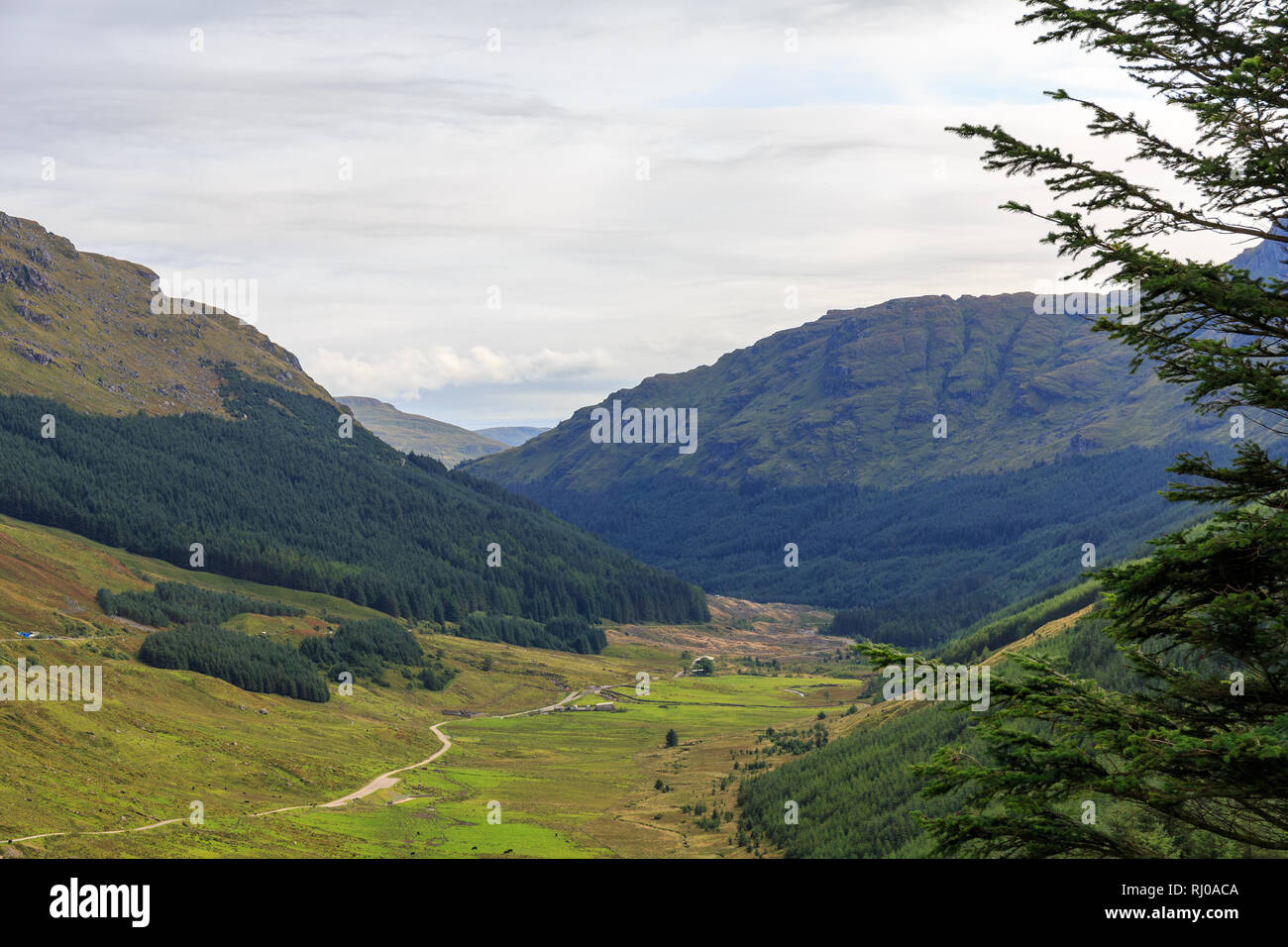 Impressionen von der schottischen Landschaft der Highlands. Stockfoto