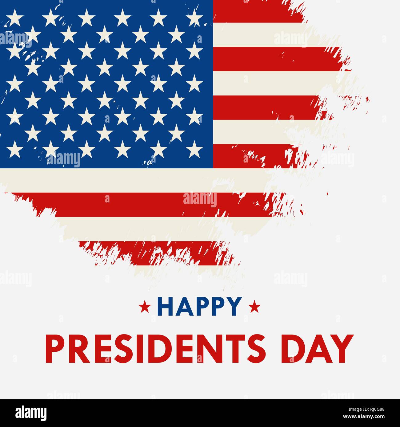 Happy Präsidenten Tag Vector Illustration Hand gezeichnet Text Beschriftung für Präsidenten Day in den USA. Script. Kalligraphische Gestaltung für Print Glückwunschkarte. Stock Vektor