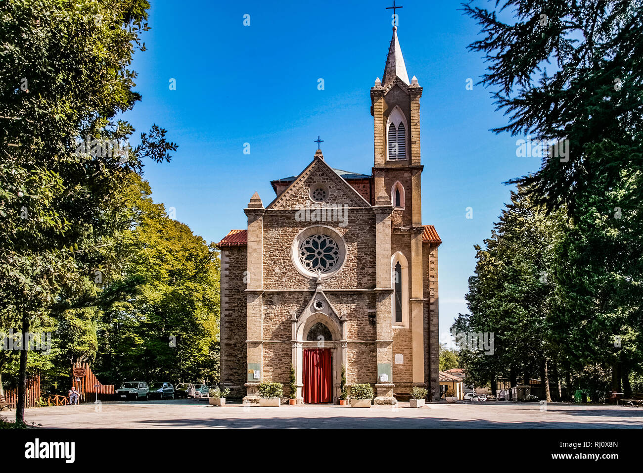 Italien Emilia Romagna Dovadola Einsiedelei von Monte Paolo - erste Einsiedelei, wo er Sant'Antonio in Italien Stockfoto