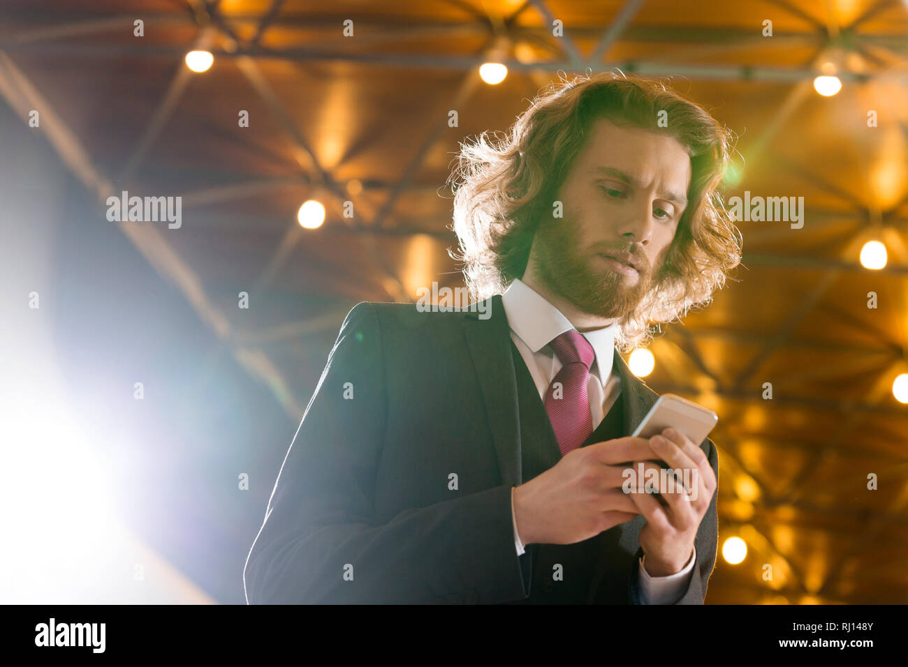 Geschäftsleute in einer Besprechung. Warschau, Polen. Stockfoto