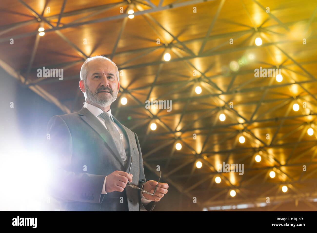 Geschäftsleute in einer Besprechung. Warschau, Polen. Stockfoto