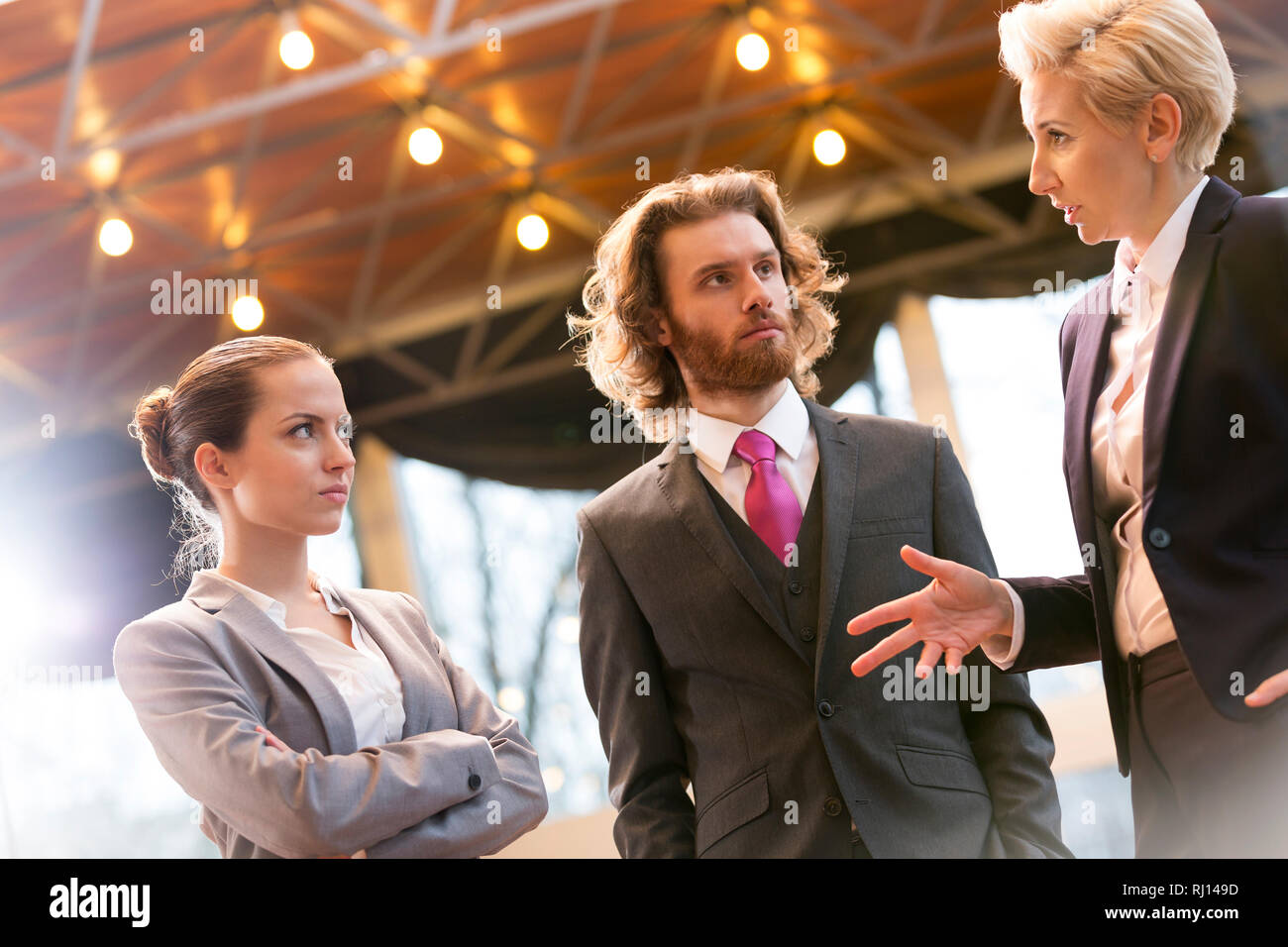 Geschäftsleute in einer Besprechung. Warschau, Polen. Stockfoto