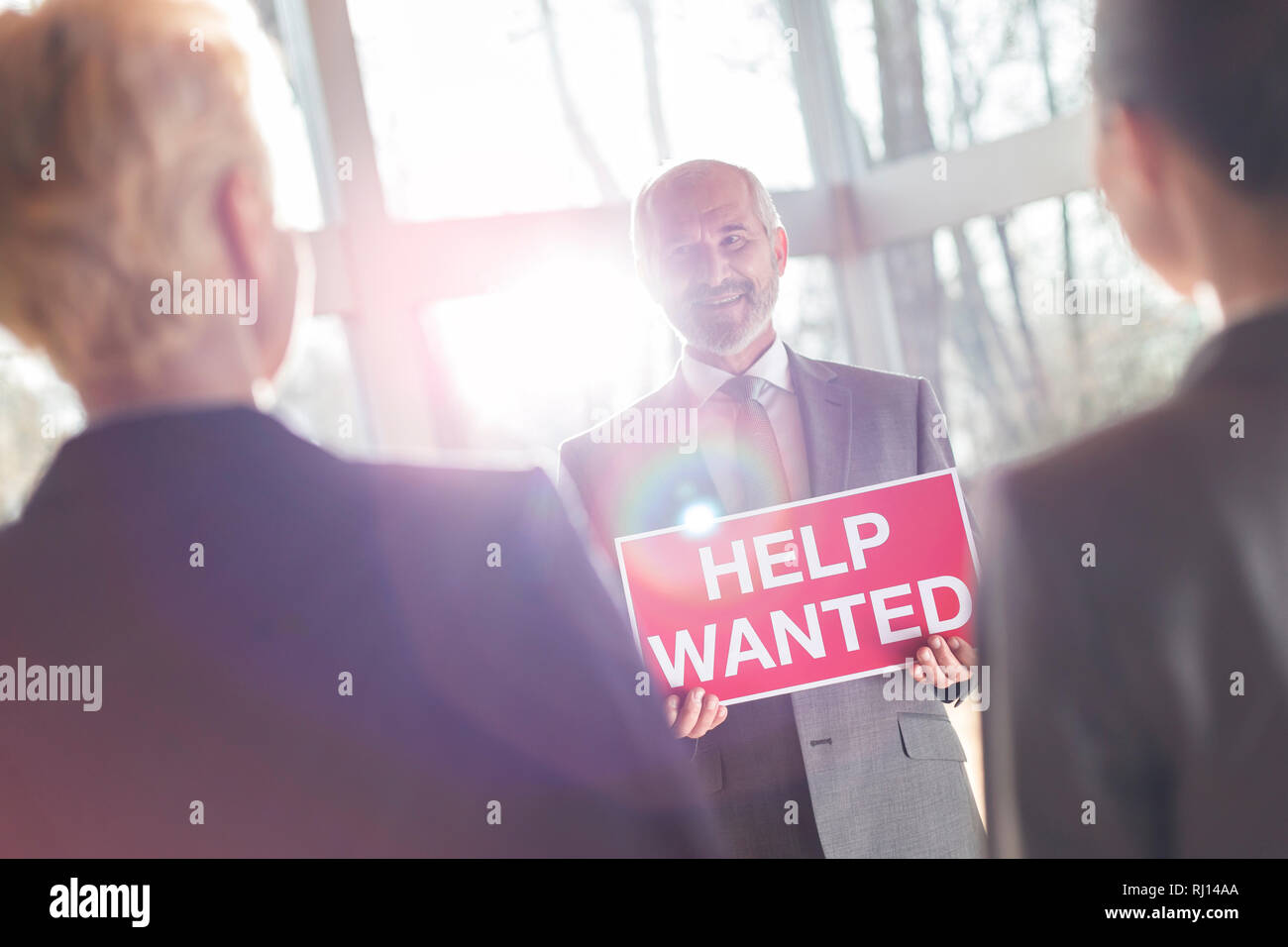Geschäftsleute in einer Besprechung. Warschau, Polen. Stockfoto