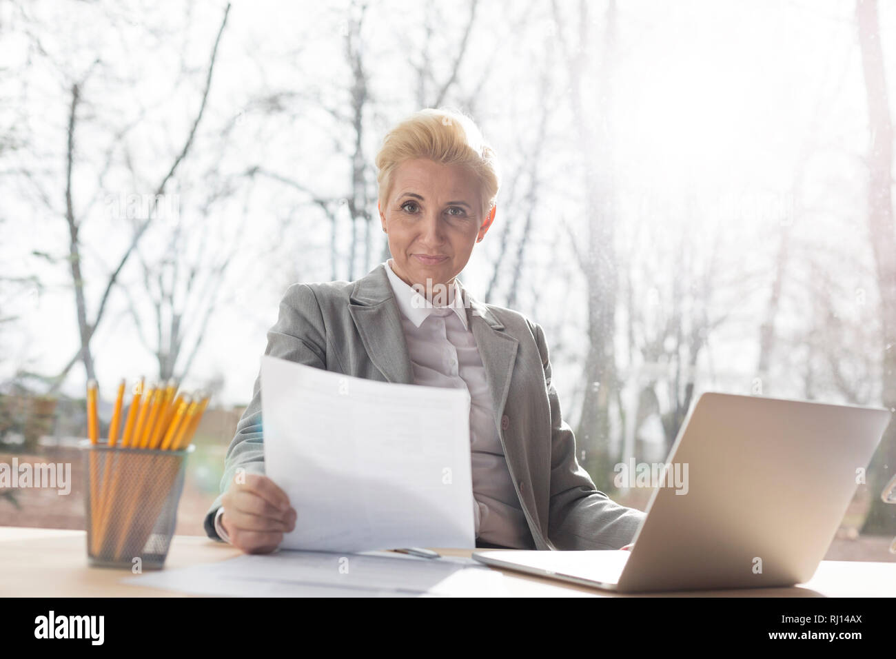 Geschäftsleute in einer Besprechung. Warschau, Polen. Stockfoto