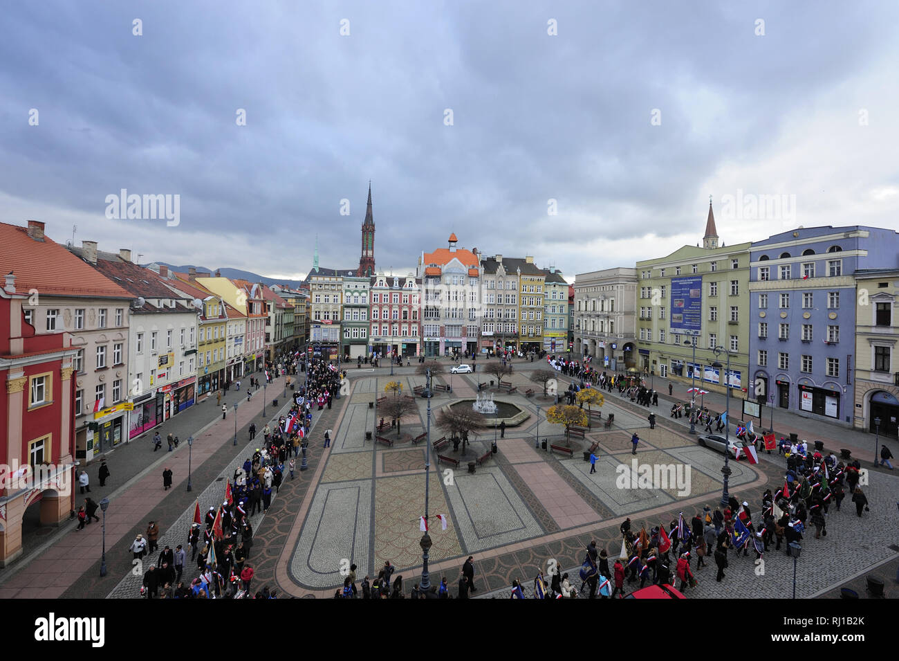 Walbrzych alte Marktstadt Waldenburg Niederschlesien Polen, dolnoslaskie, rynek, walbrzych, Foto Kazimierz Jurewicz Stockfoto