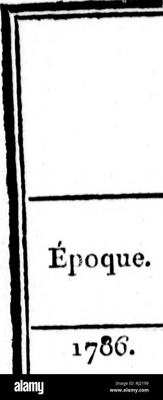 . Voyage Autour du Monde Et principalement À la Côte Nord-ouest de l'AmÃ©rique, fait en 1785, 1786, 1787 et 1788 [microforme]: À Bord du King-George et de la Queen-Charlotte, par les capitaines Portlock et Dixon. King George (Navire); Queen Charlotte (Navire); König George (Schiff); Queen Charlotte (Schiff); Indiens; Voyages Autour du Monde; Zoologie; MÃ©tÃ©orologie; Indianer Nordamerikas; Reisen rund um die Welt; Zoologie; die Meteorologie. 10 A P P E N D I X N°. IL. Tabelle II. ContinuÃ©e. Des Iles de Falkland aux Ã®les Sandwich. Epoque. Latitude Sud. Lonf; ich tilde Ouest. 1786'. Mai 24 19 -^s5 0,6 Stockfoto