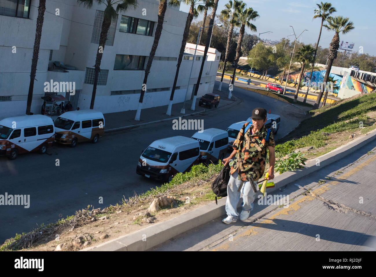 Tijuana, Mexiko: Drogenabhängige. Stockfoto