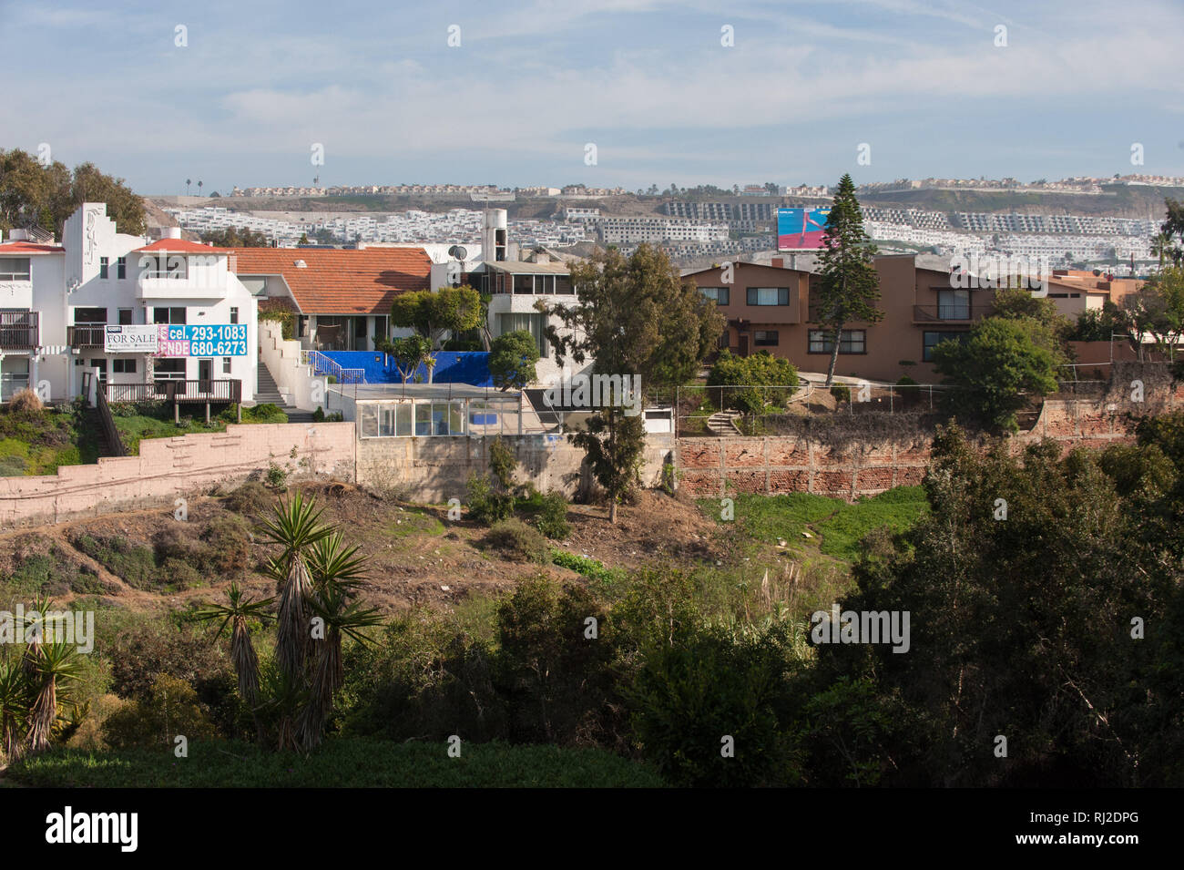 Tijuana, Mexiko: neue Konstruktionen an der Grenze zu den USA. Stockfoto