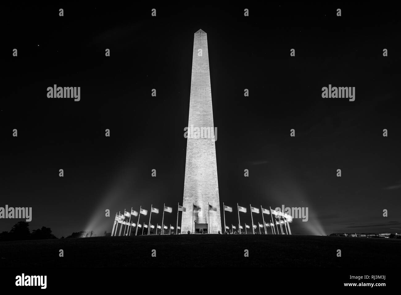 Das Washington Monument, in Washington, DC. Stockfoto