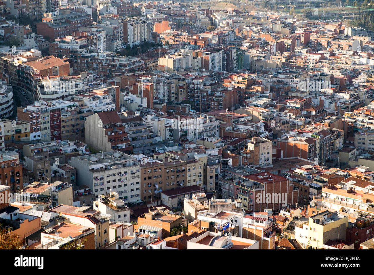 Turo De La Rovira. Eines der besten Sicht von Barcelona, Katalonien, Spanien Stockfoto