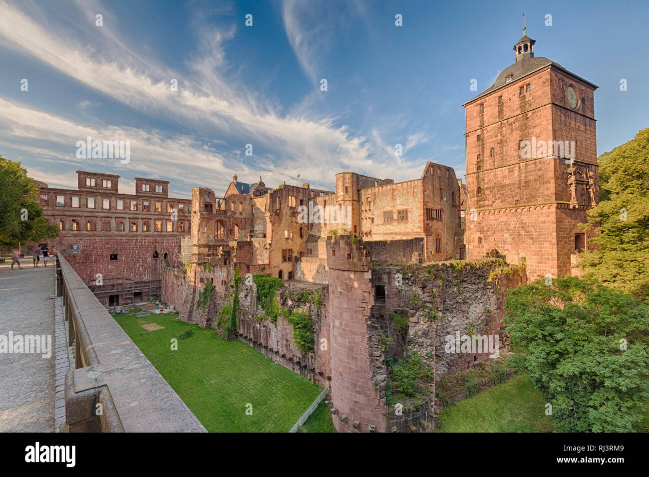 Das Heidelberger Schloss, Heidelberg, Baden-Württemberg, Deutschland Stockfoto