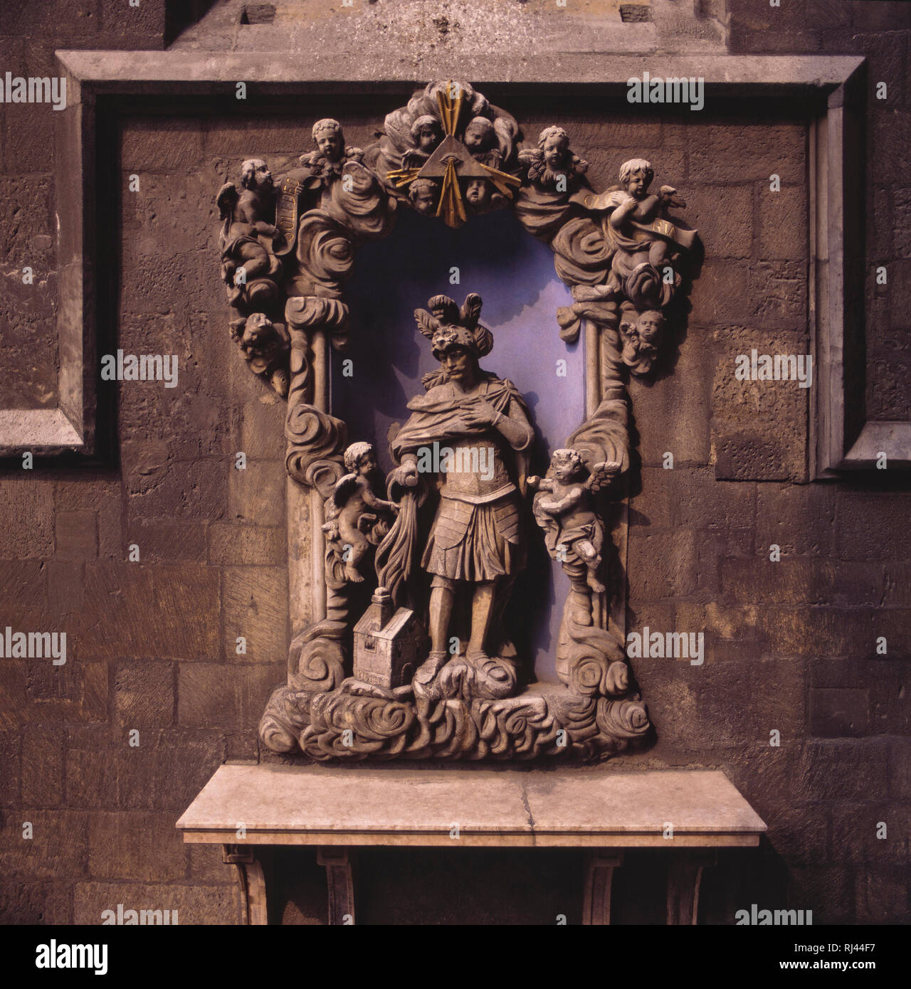 Detail, inneren Pfarrei Stadt Kirche, Belvarosi Plebania Templom, Budapest, Ungarn Stockfoto