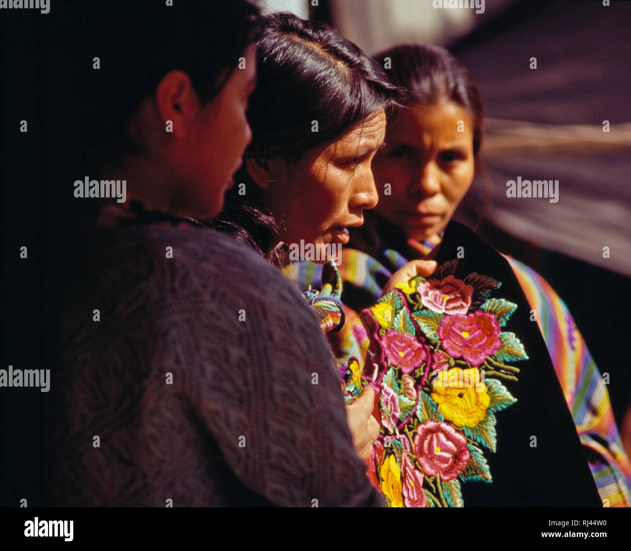 Maya Frauen, Chichicastenango, Guatemala, Stockfoto