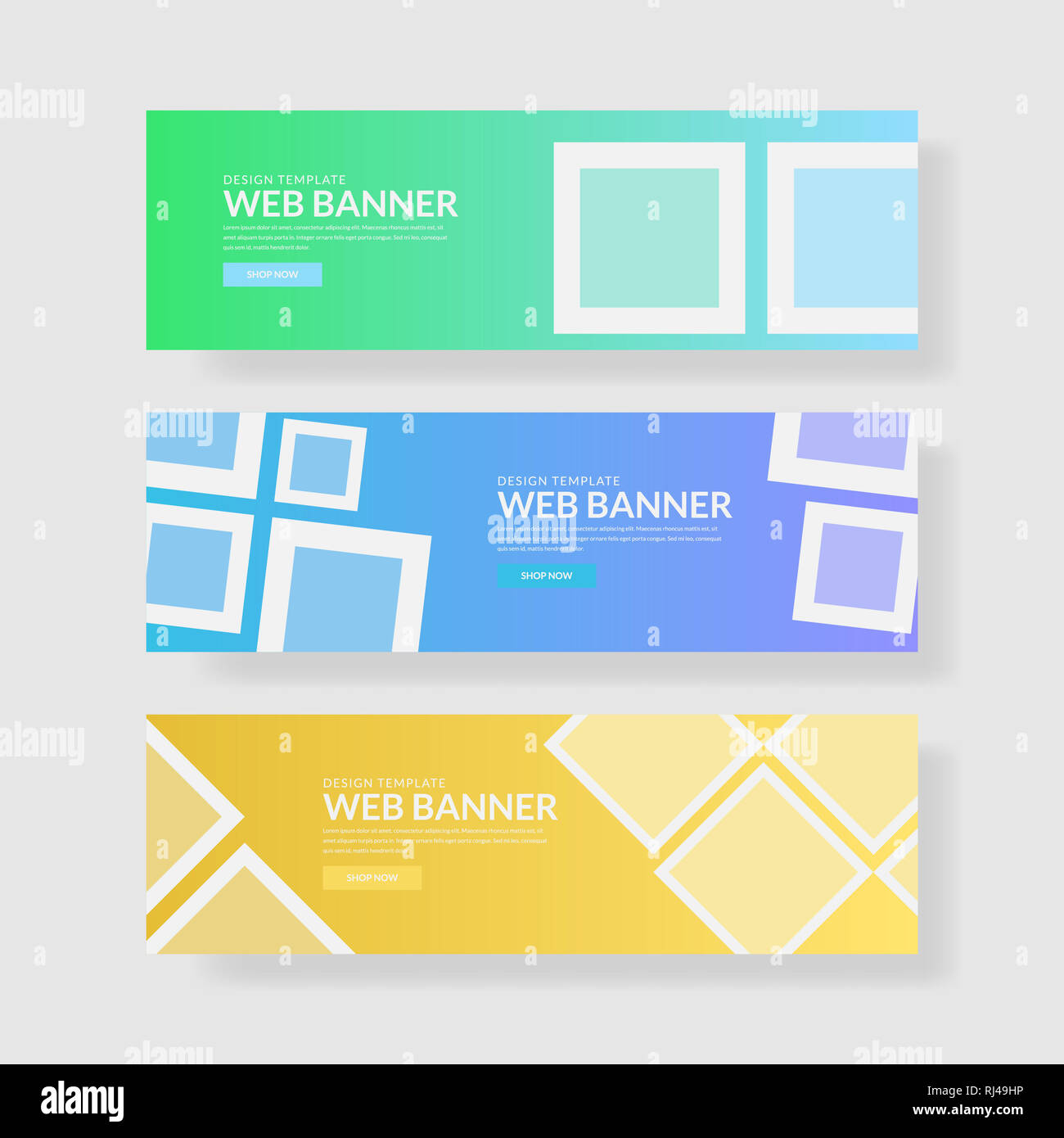 Website Banner ui ux Stockfoto