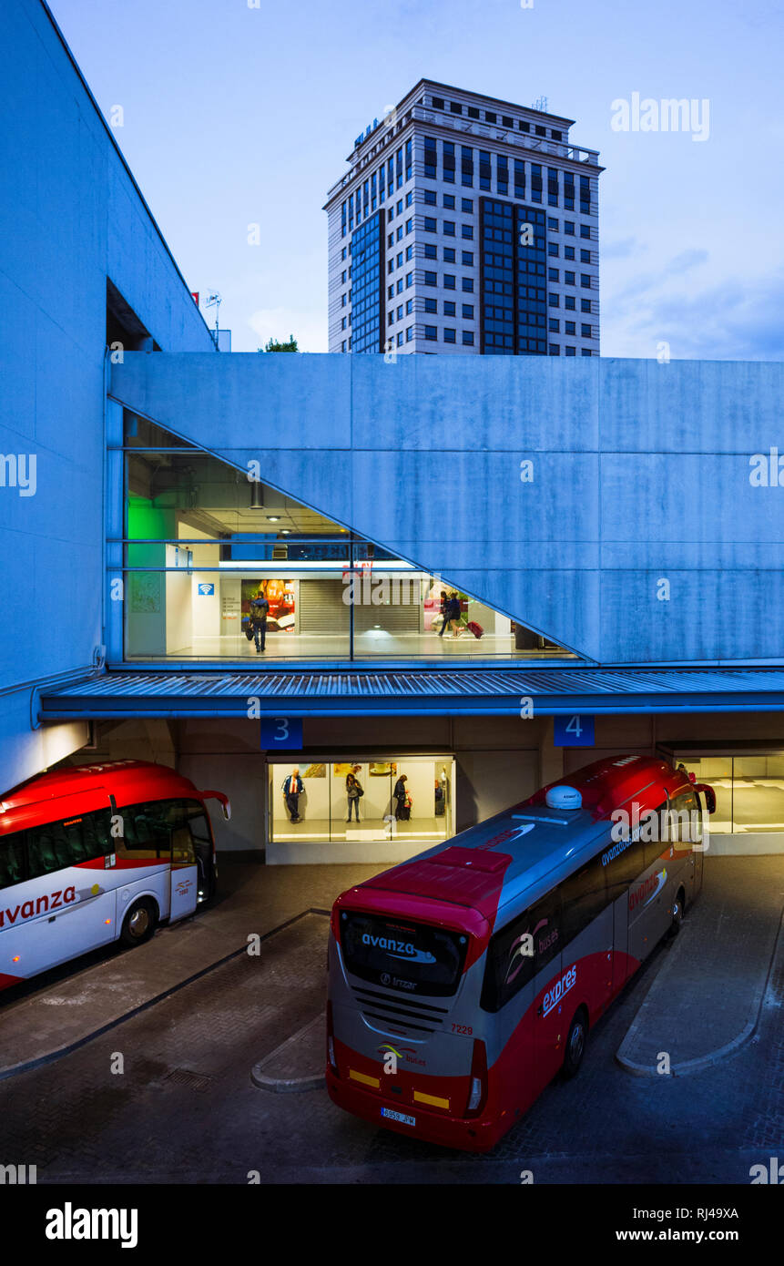 Madrid, Spanien: Estación Sur Busbahnhof Stockfoto