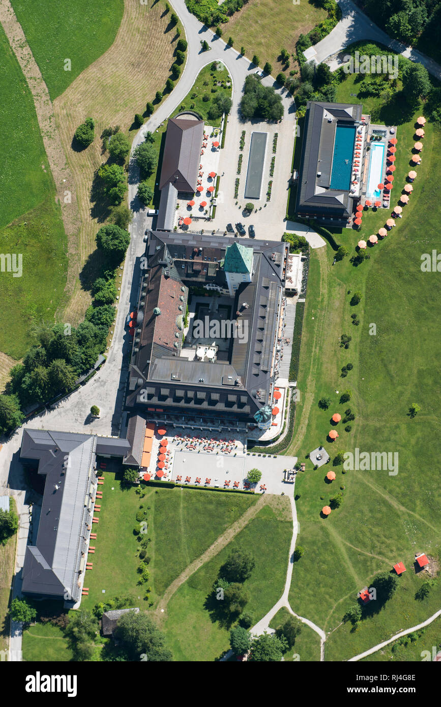 Deutschland, Elmau, Garmisch Partenkirchen, Oberland, Region Wettersteingebirge, Schloss Elmau Stockfoto