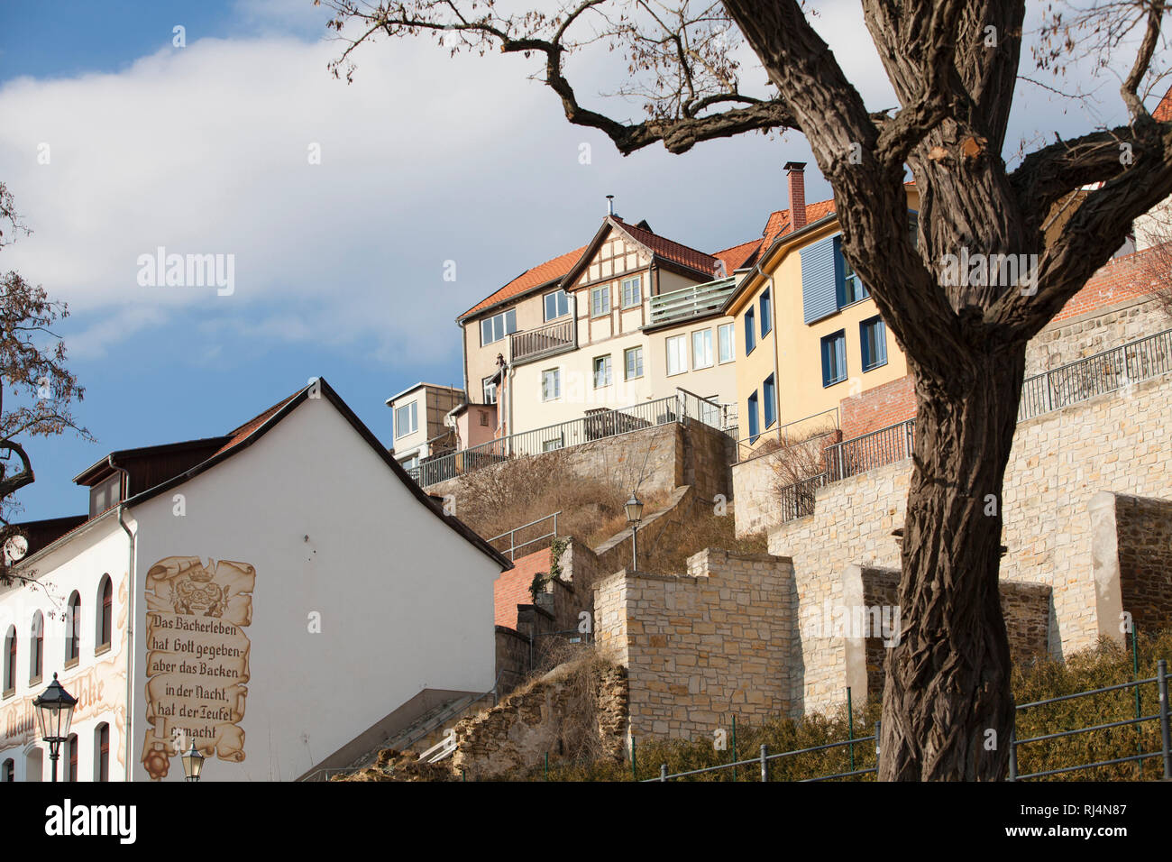 Quedlinburg Ansicht münzenberg Stockfoto