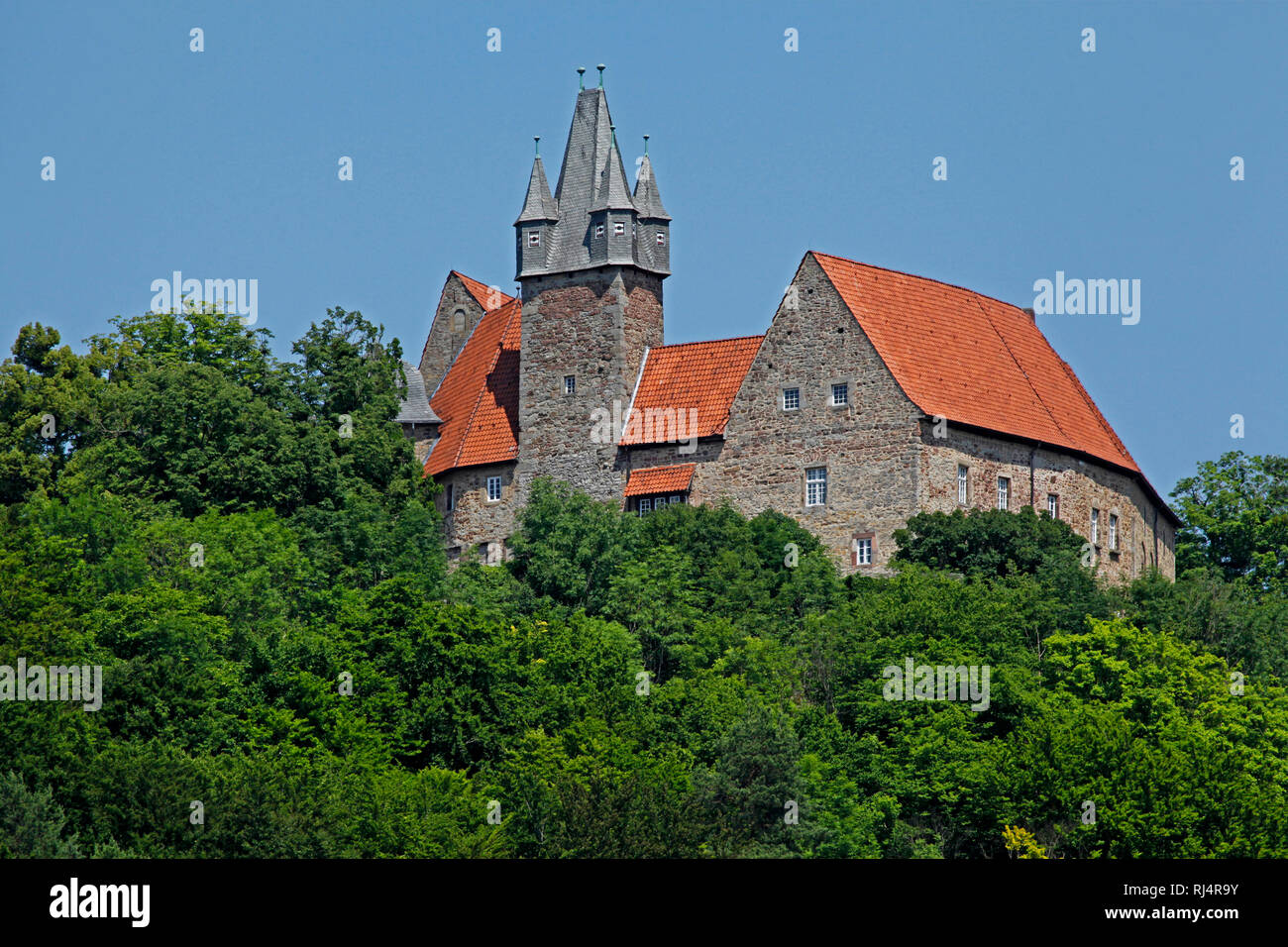 Deutschland, Hessen, Spangenberg, Schwalm-Eder-Kreis, Schloss und Burg, Stockfoto