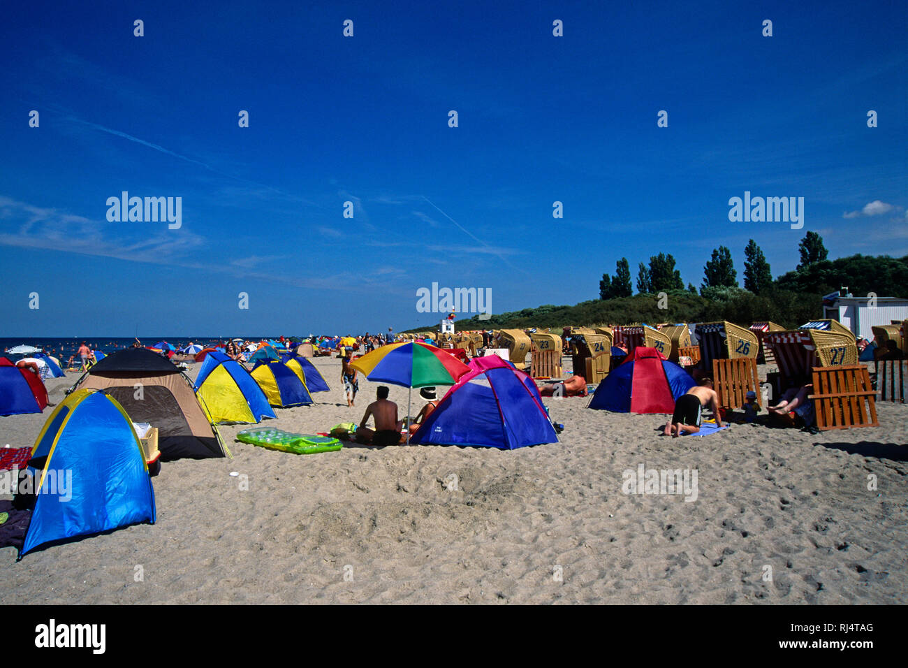 Insel Poel, Timmendorf-Strand, Strandiglus Stockfoto