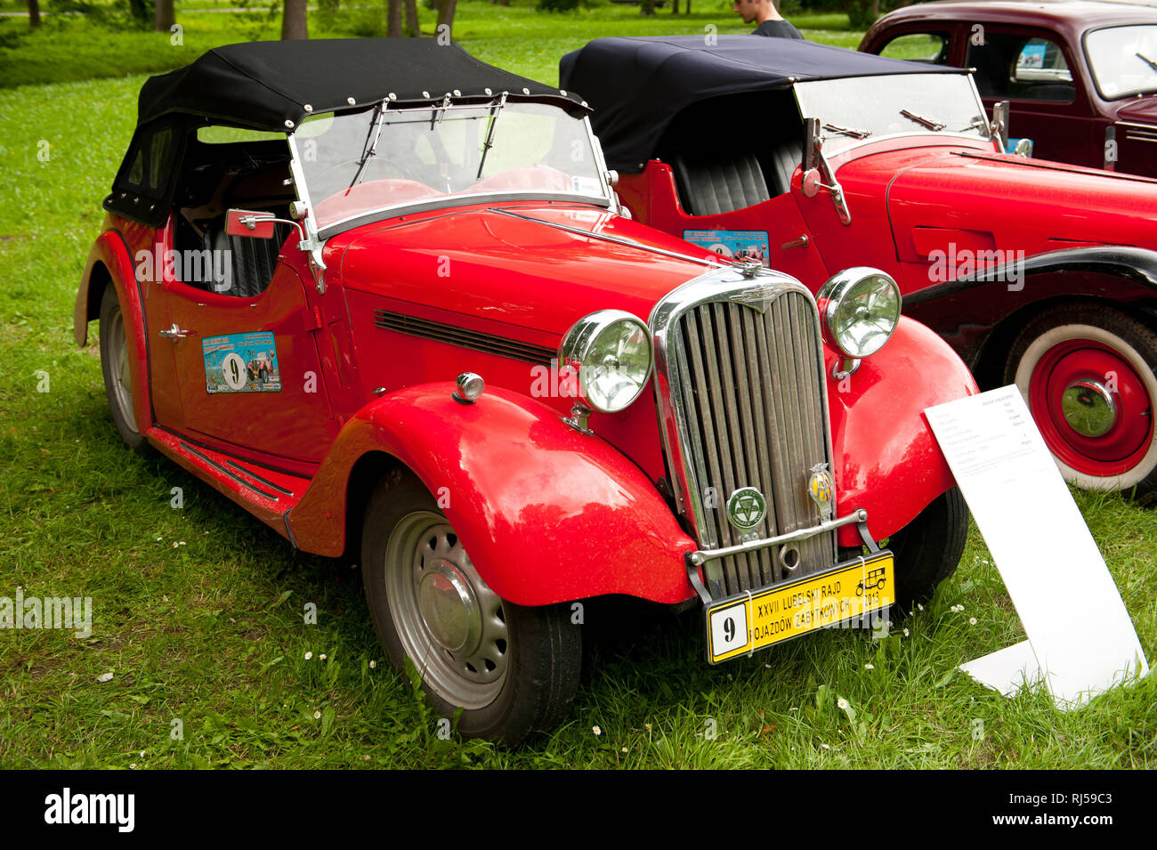 Der Sänger 9 Roadster Oldtimer von der Sängerin Motor Company im Jahr 1939 ins Leben gerufen als offene Version der Bantam Limousine, 27 Rallye der Oldtimer XXV Stockfoto