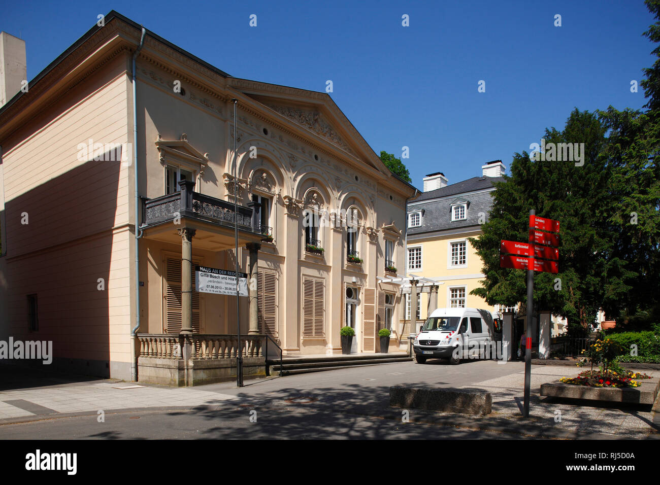 Das Haus an der Redoute, klassizistisches Palais, Bonn-Bad Godesberg, Bonn, Nordrhein-Westfalen, Deutschland, Europa Stockfoto