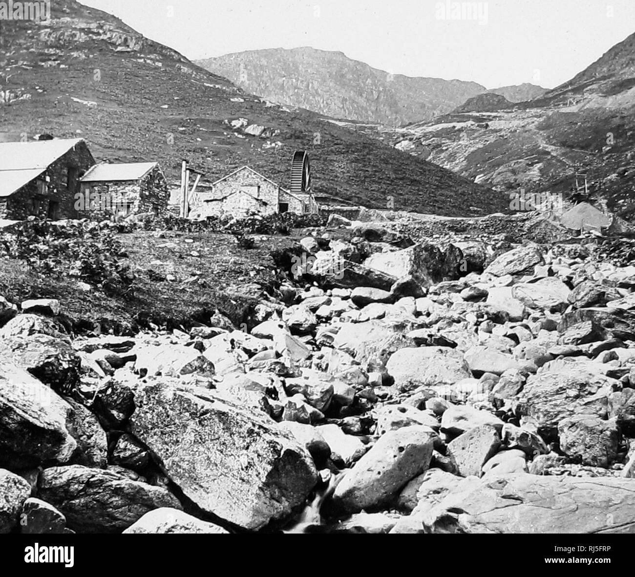 Coniston Kupfermine, Lake District Stockfoto